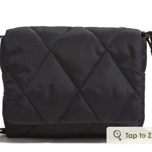 Vera Bradley Ultralight Small Flap Hipster Bag Black NWT